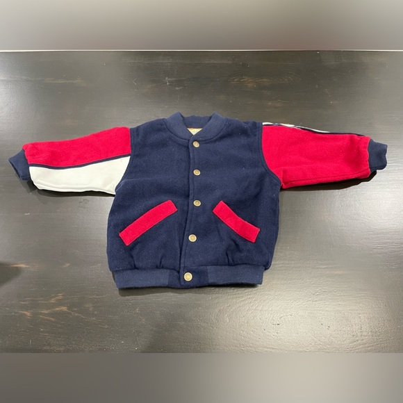 Rare Vintage Esprit Boys Varsity Spirit Team Sport Bomber Jacket Sz 3T - Picture 4 of 7